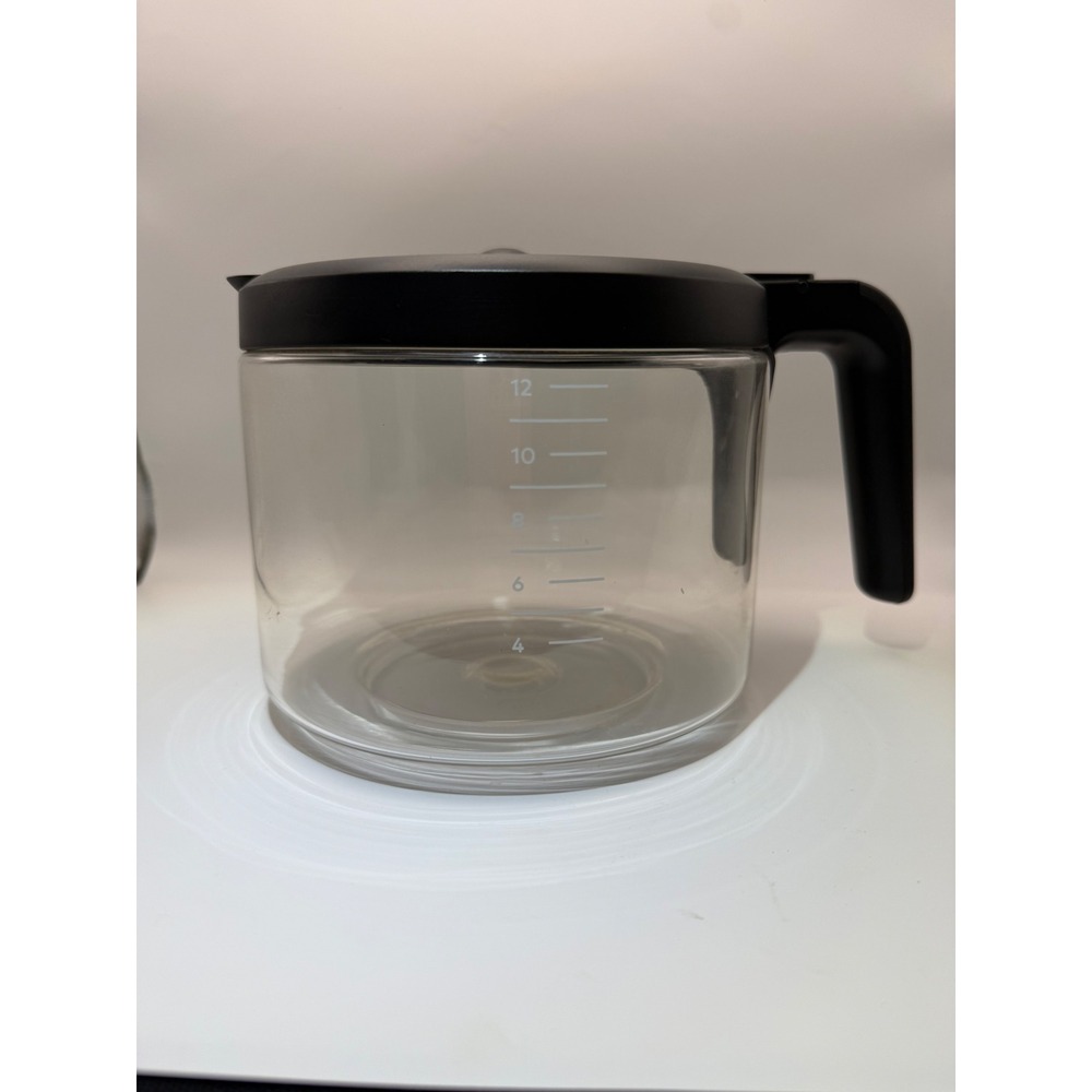 Keurig 12-Cup Glass Coffee Carafe Replacement Black Handle Lid for K-Duo Series
